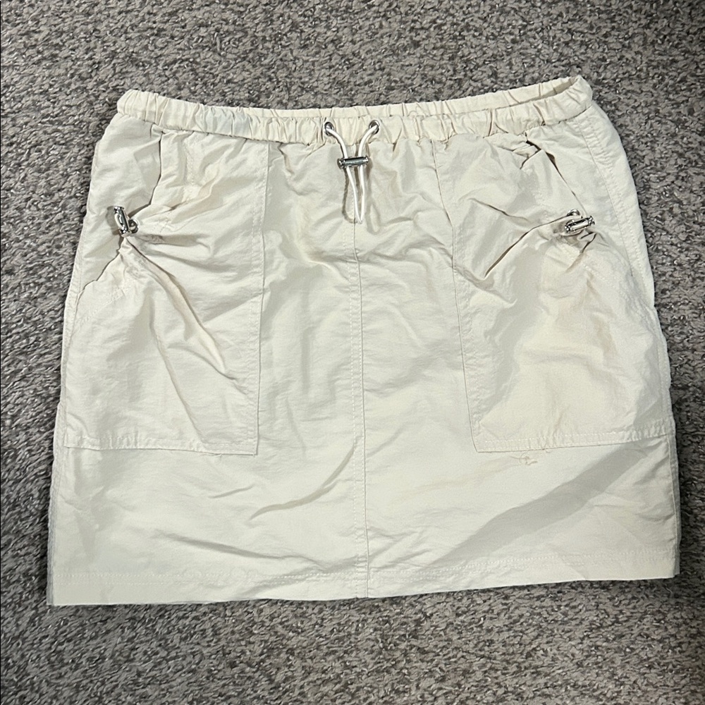 Elegant Cream Mini Skirt
